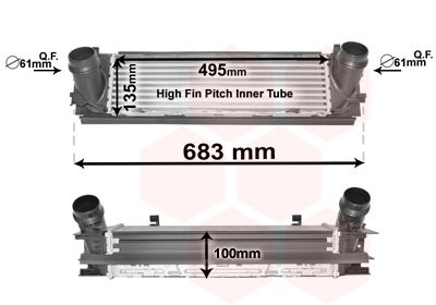 VAN WEZEL Kompressoriõhu radiaator 06004467